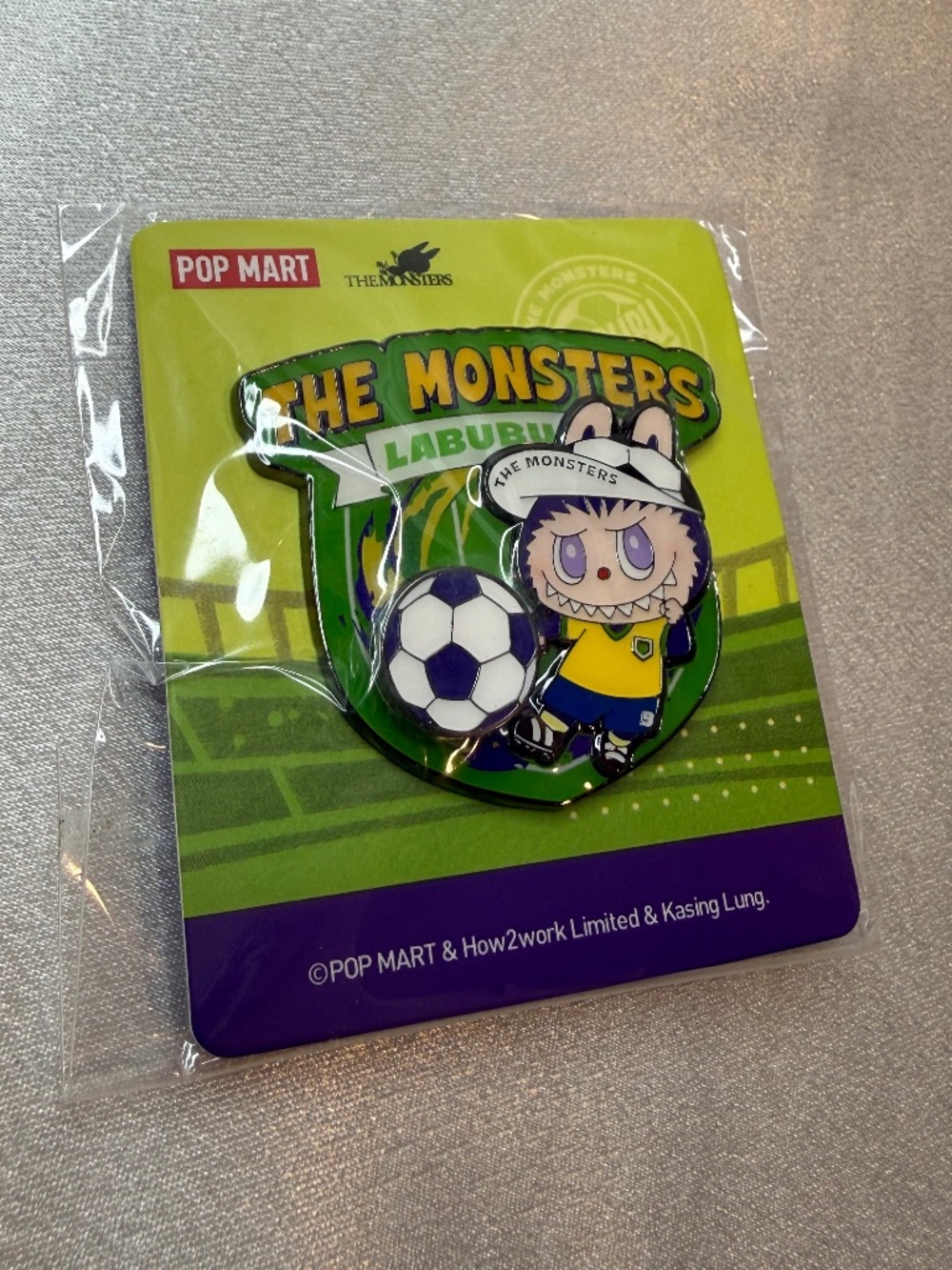 Pop Mart x FIFA The Monsters Labubu Enamel Pin NEW
